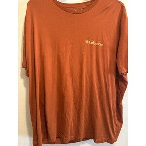 Columbia Men's Rust Red Crew Neck T-Shirt